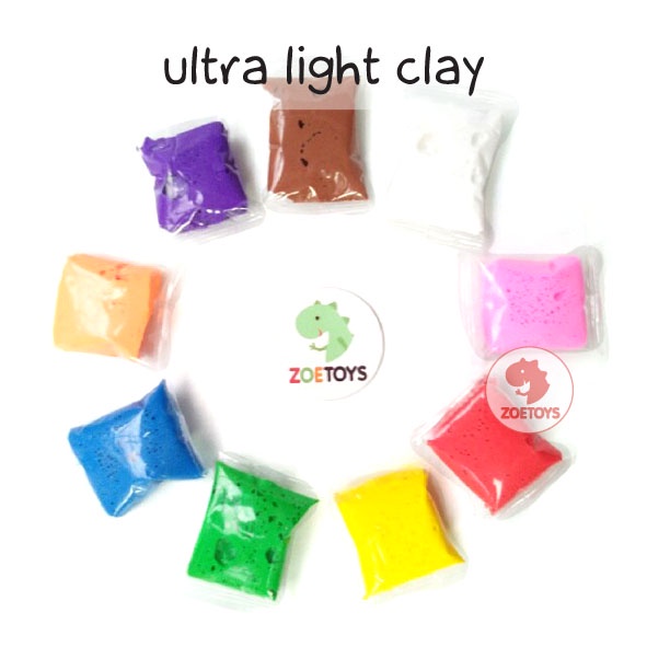 Zoetoys Ultra Light Clay ( Set )| Lilin Cetak Tanah Liat Modelling Soft Clay | Mainan Edukasi Anak