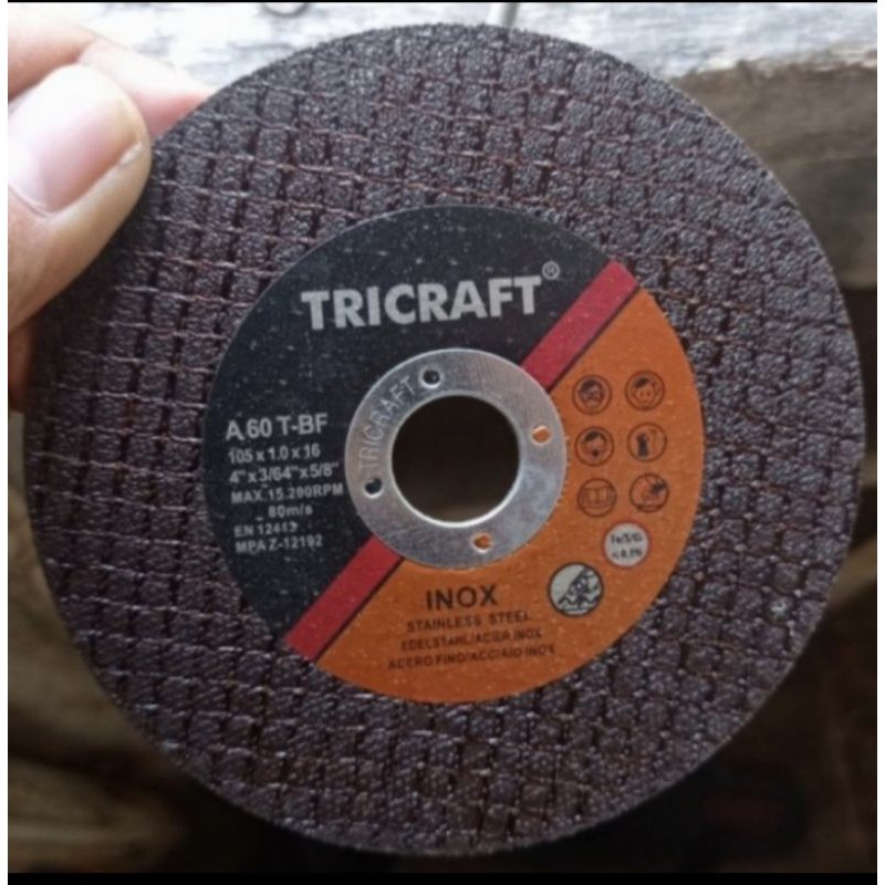 (KC_S) batu gurinda potong mata gurinda potong 4 inch tricraft