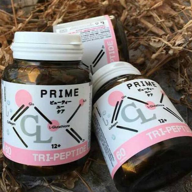 Terlaris Cl Collagen Prime 12+ 60 Caps Beauty You Care Tri-Peptide Thailand Pemutih Percerah Kulit