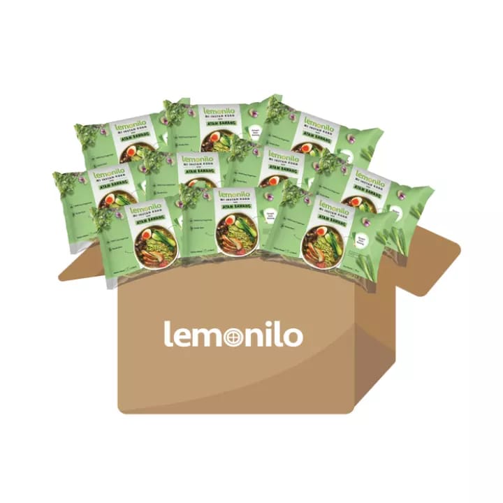 

Lemonilo mie instan rasa Ayam Bawang 1 dus / karton Isi 20 pcs