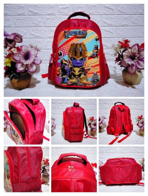 Tas anak lampu led IMPOR/ransel SD /seri 03