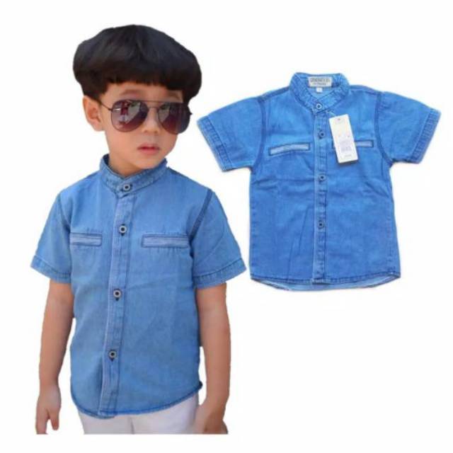 Kemeja jeans anak, kemeja anak, kemeja levis
