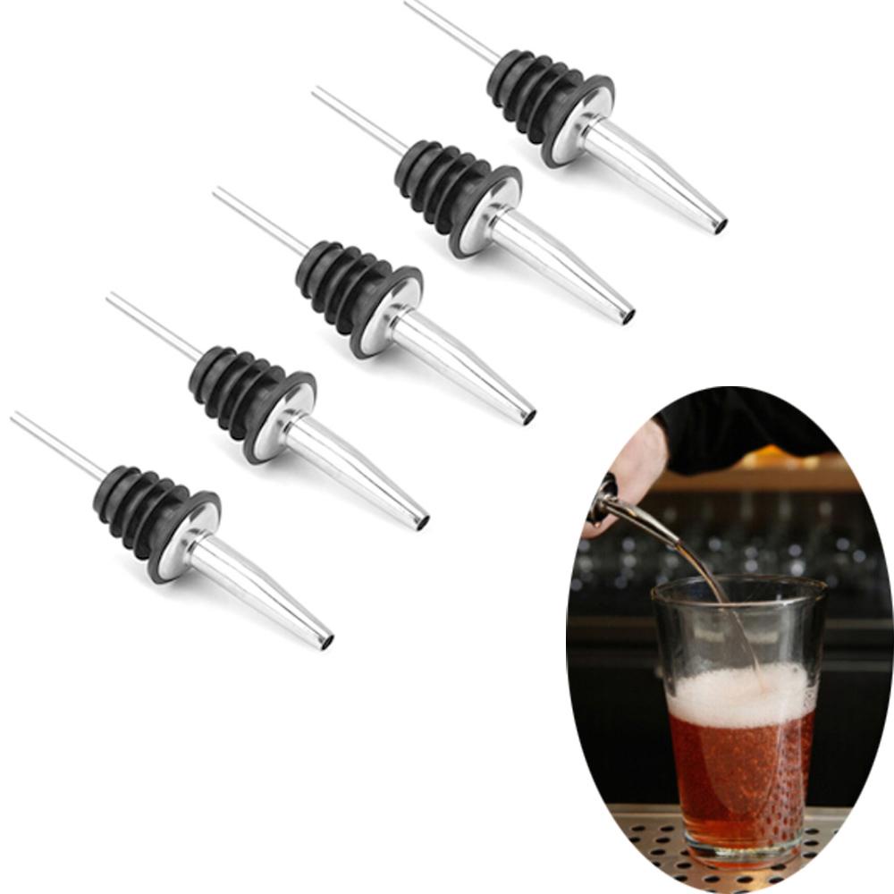 Preva 1/3 /5/10pcs Wine Pourer Barware Stainless Steel Stopper Botol Rumah &amp; Tamu