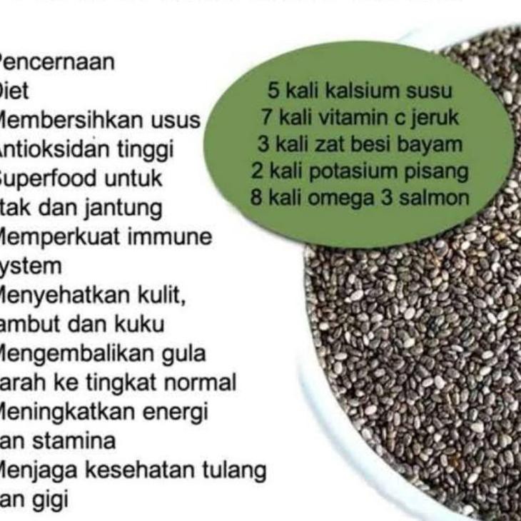 

LI chia seed organic 1kg chiased original✶ (Model Terkini)