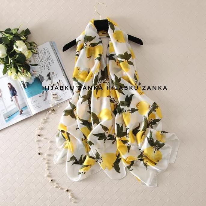 Pashmina/Scarf Silk Sutera Impor X6 Ready