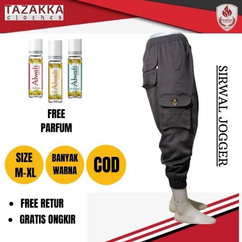 (DISKON) Celana Sirwal Jogger Tazakka_Clothes Dewasa Katun Dril Tebal Keren Jahitan Rapi BERKUALITAS