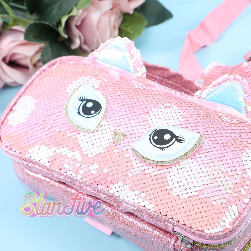 

Tempat Pensil Jinjing Carry On Sequin Kotak Starfive - Owl Pink