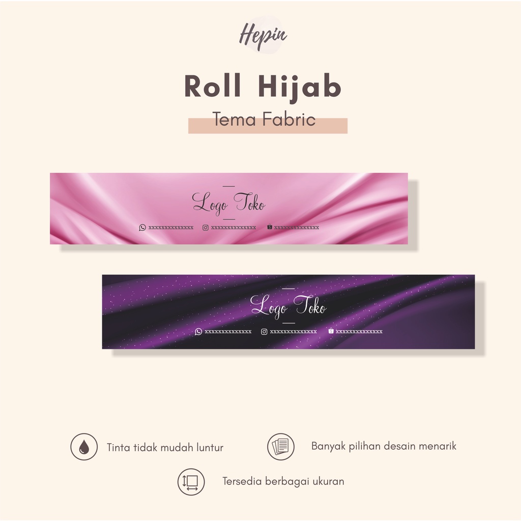 

roll hijab edisi FABRIC/murah cetak roller