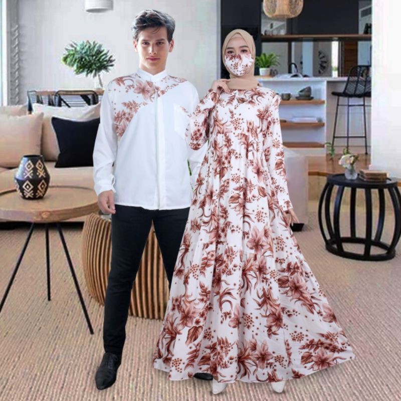 baju kopel suami istri couple fitri flow busana pesta kondangan