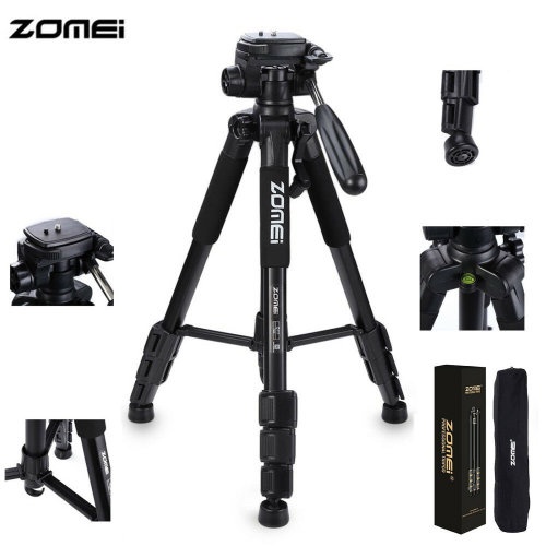 Tripod Kamera DSLR Mirrorless ZOMEI Q111 Professional Portable Travel Aluminum