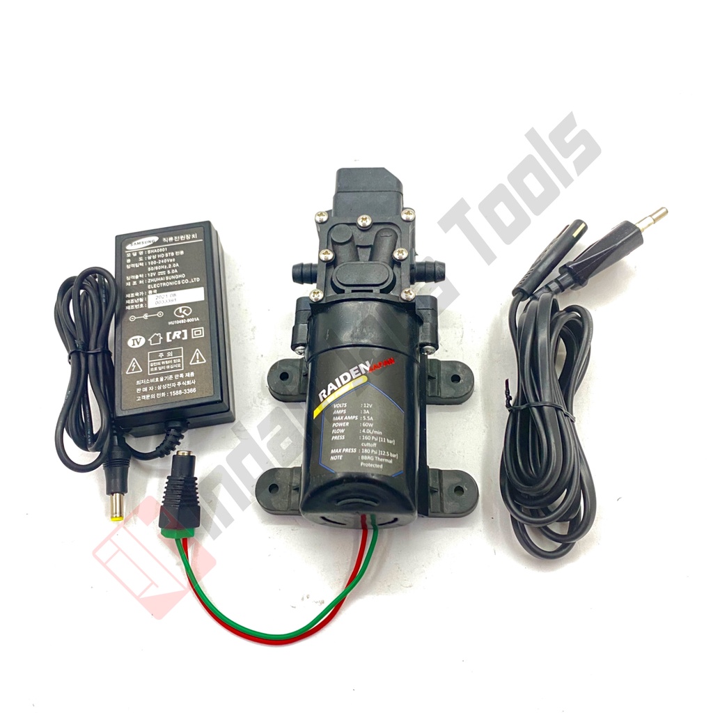 PAKET ADAPTOR RAIDEN160 PSI Dinamo Pompa Air DC Pump Cuci Motor AC