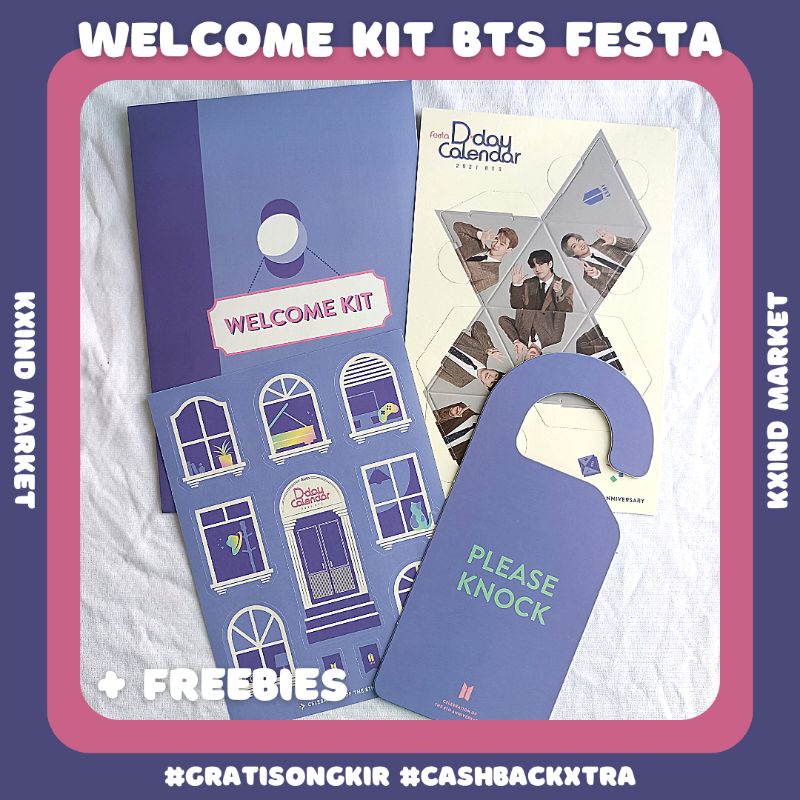BTS FESTA 2021 WELCOME KIT / BTS d day calendar / album BTS / D-Day calendar BTS 2021 / welkit bts