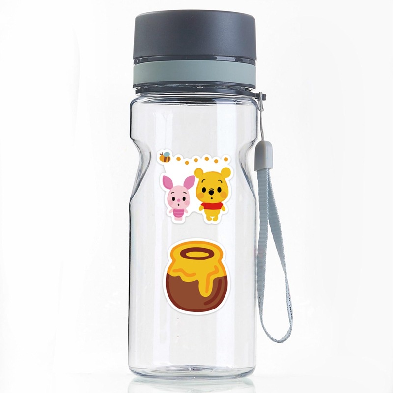 Baru Pooh Bear Stiker kartun ponsel case Jurnal bahan air lucu kaca PVC Jurnal stiker Xiao Zhang