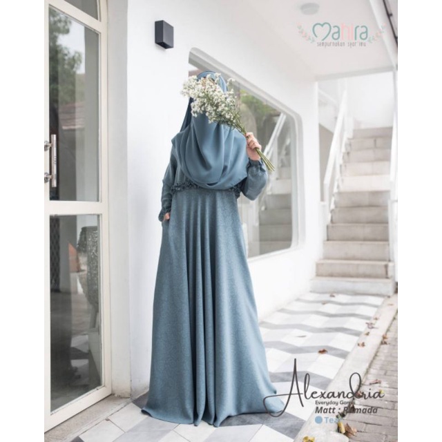 Mahira Alexandria/Gamis syar'i/Busana Muslim/Ummu Aqila/Mahira