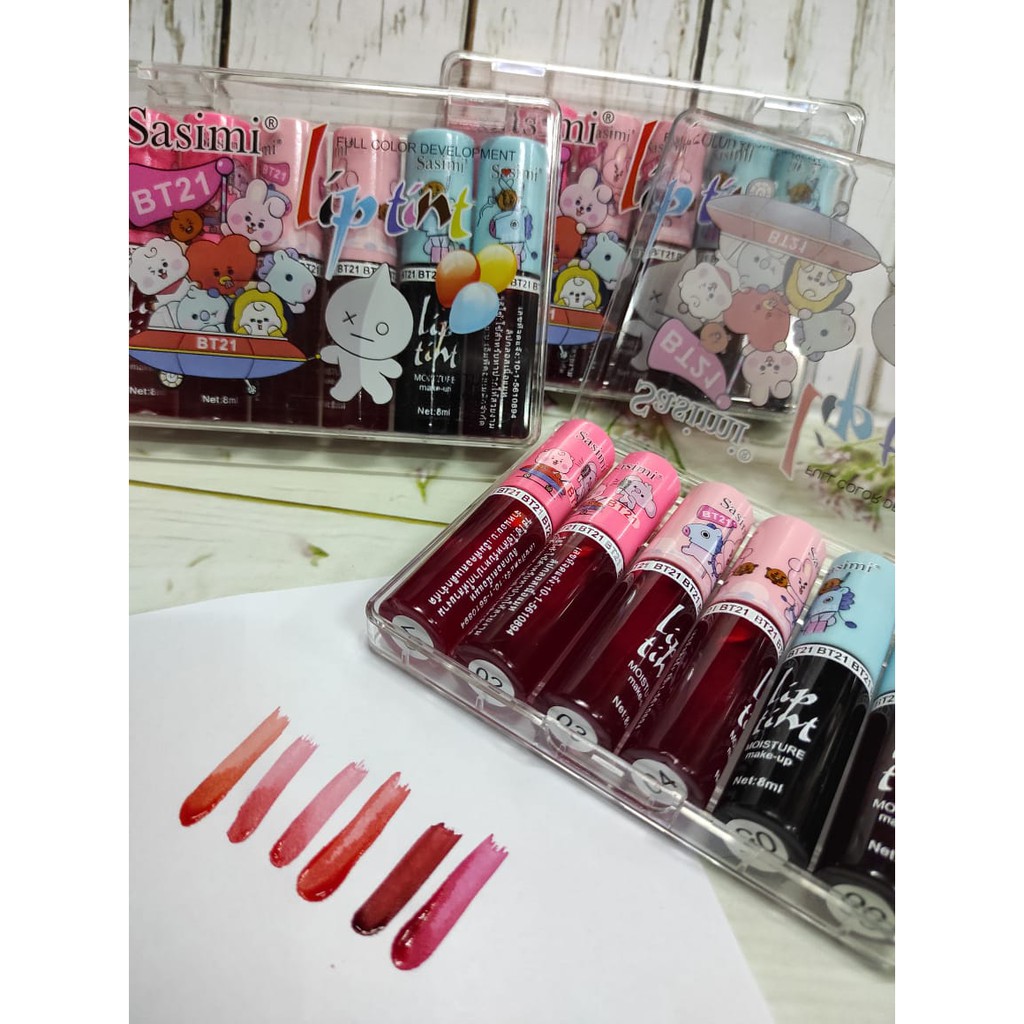 LIPTINT MINI ISI 6 KARAKTER BT21