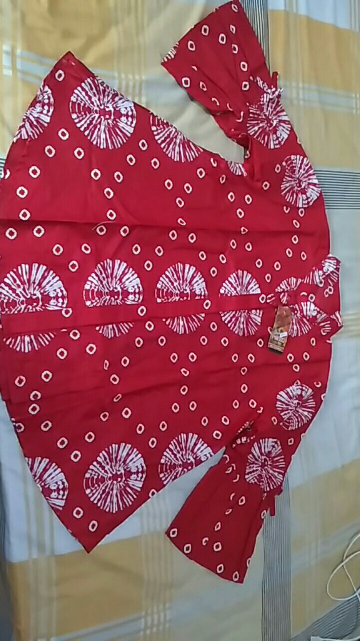 Tunic Marisa Tunic Batik Cantik Tunik Batik Formal Seragaman Batik Kerja Bagus Modern Modis Muslim