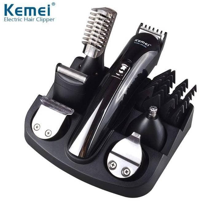 Talacukur- Mesin Cukur Rambut Kemei Km-600 Cukur Kumis Jenggot Bulu Hidung Ukir -Asli