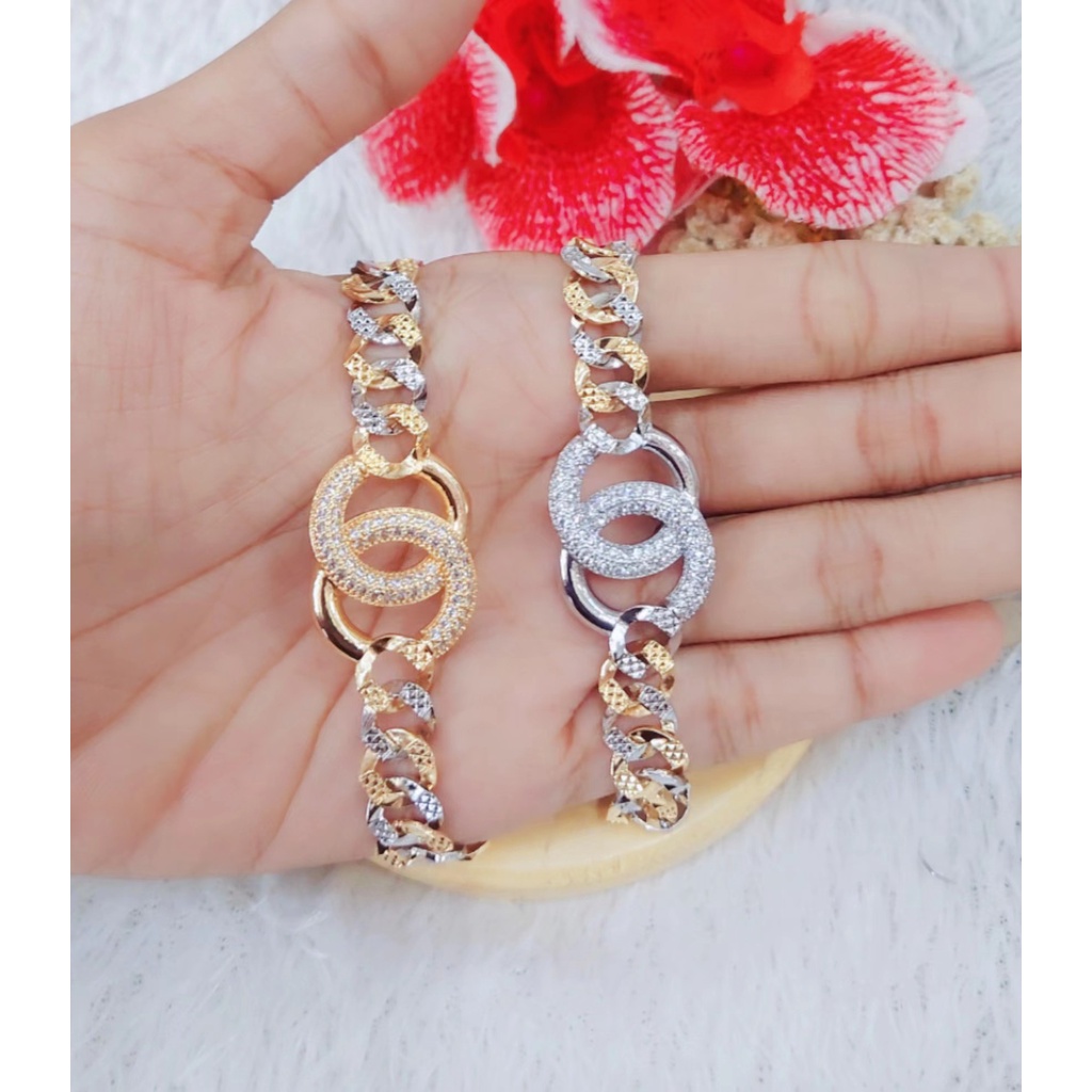 Gelang Xuping Permata Lapis Emas 18K Perhiasan Fashion