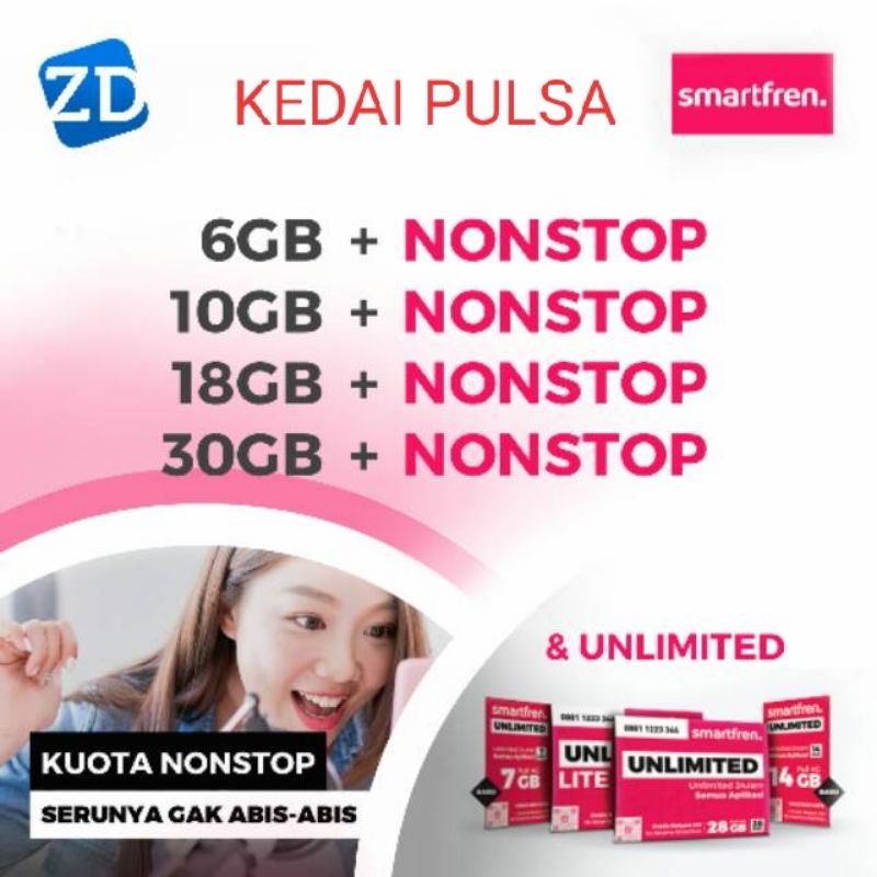 PAKET INJEK DATA SMARTFREN UNLIMITED NONSTOP 28HARI MURAH