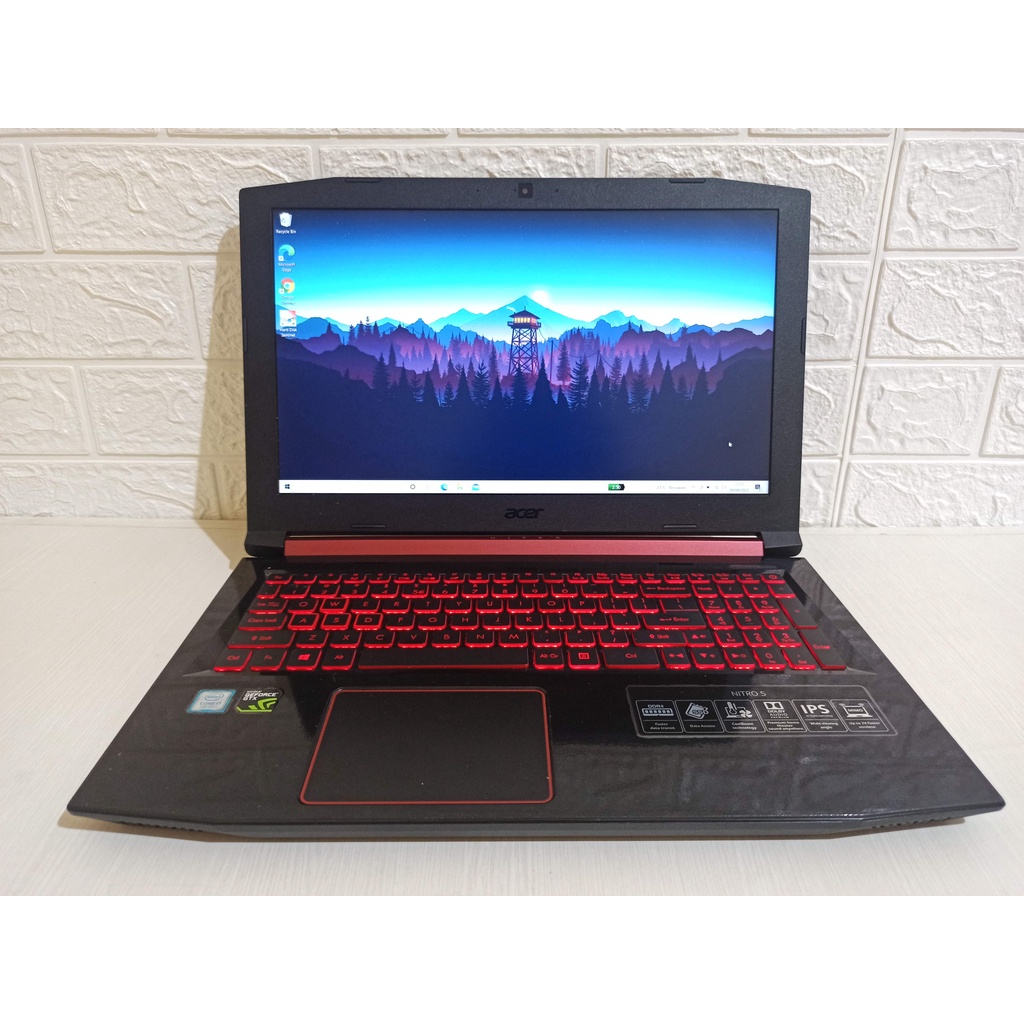 Acer Nitro 5 AN515-51 Core i7 Gen7 Nvidia GTX1050Ti SSD Laptop Gaming Second Bekas Gen 7 GTX 1050Ti