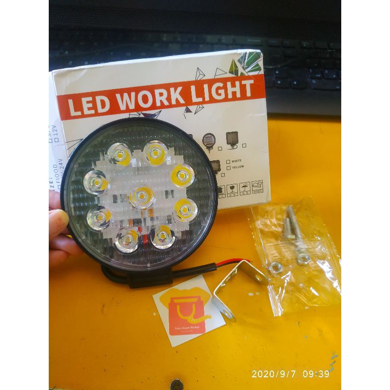lampu tembak led bulat 9mata.