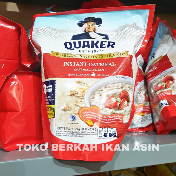 

TERMURAH Quaker Instant Oatmeal 1200gr / Oat Meal Instan 1,2kg Kode 12