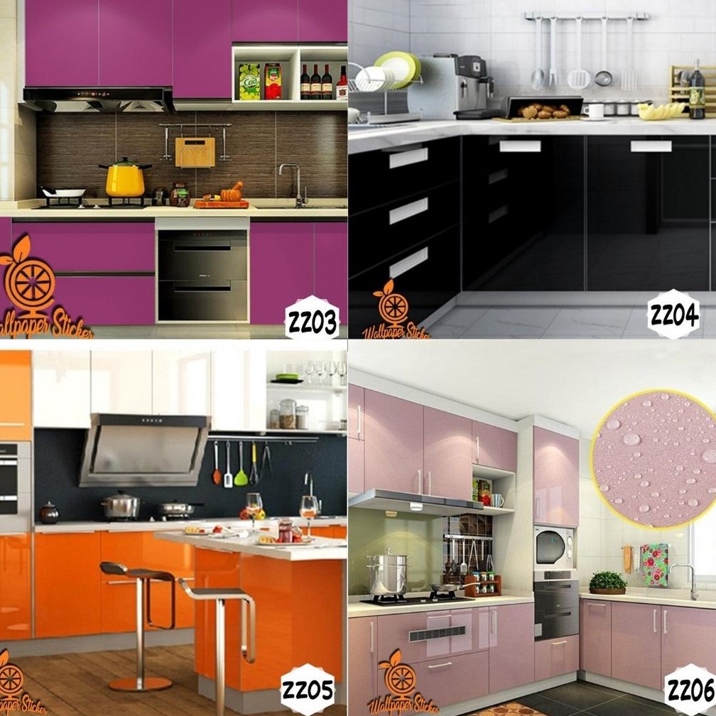 Wallpaper Sticker Dapur wallpaper stiker dinding Kamar Mandi anti air anti minyak panjang 61cm x 5meter