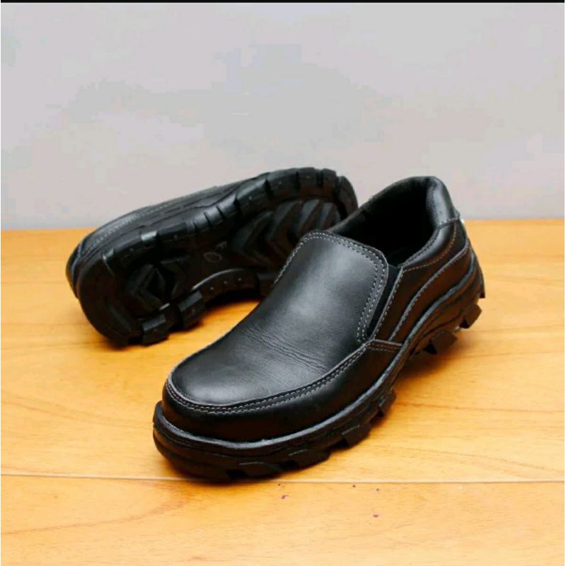 Sepatu Bot Safety Jaminan 100% Kulit Asli