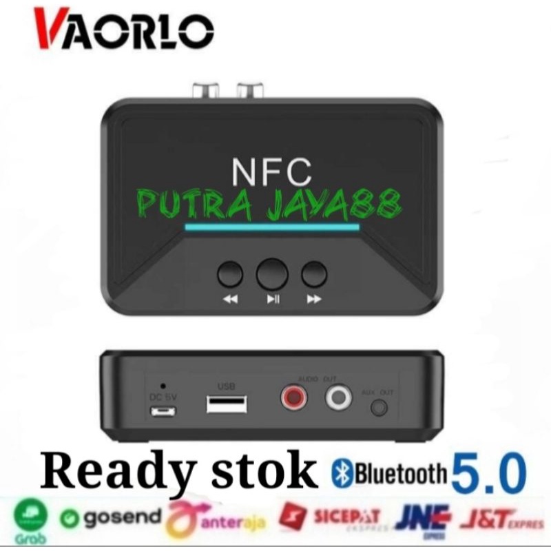 Receiver audio bluetooth 5.0 NFC stereo car kit speaker