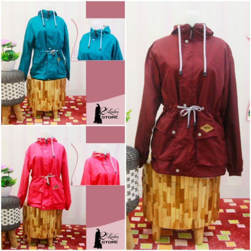 jaket bahan parasut
