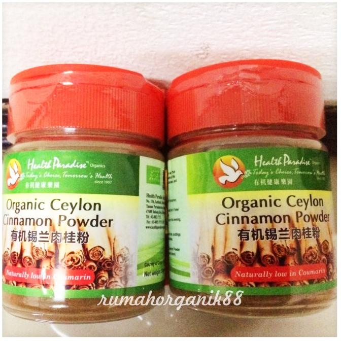 

Organic Ceylon Cinnamon Powder by Health Paradise 80g