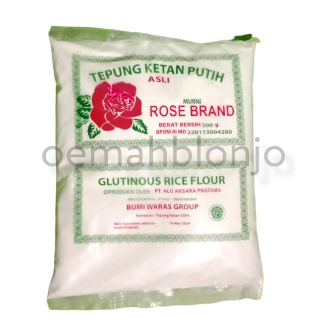 

Rose Brand Tepung Ketan, Tepung Beras, Tepung Tapioka 500 gram