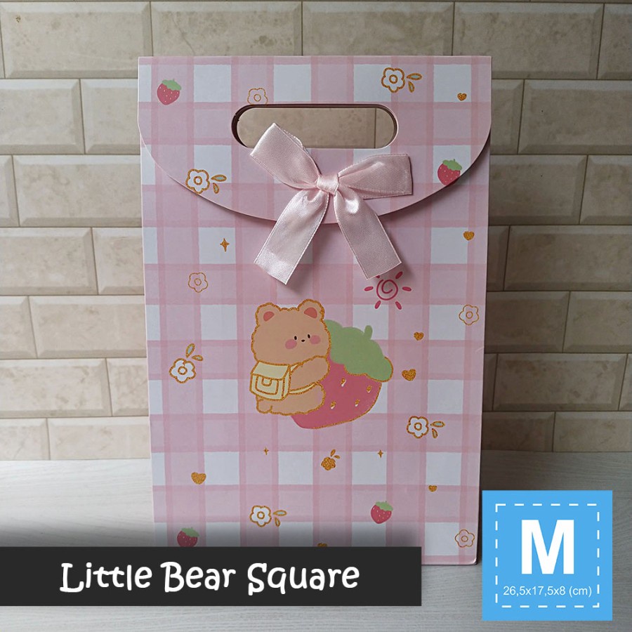 

Paper Bag Pita Motif Ukuran M / Tas Kertas Kado - Little Bear