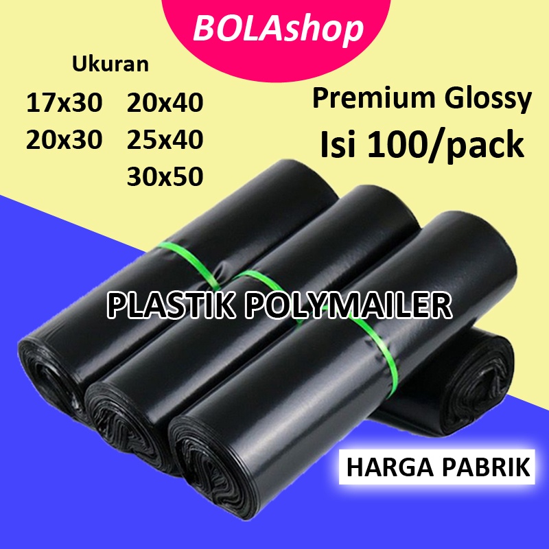 

Polymailer Plastik Packing Glossy Polimailer Isi 100 PCS Termurah Grosir