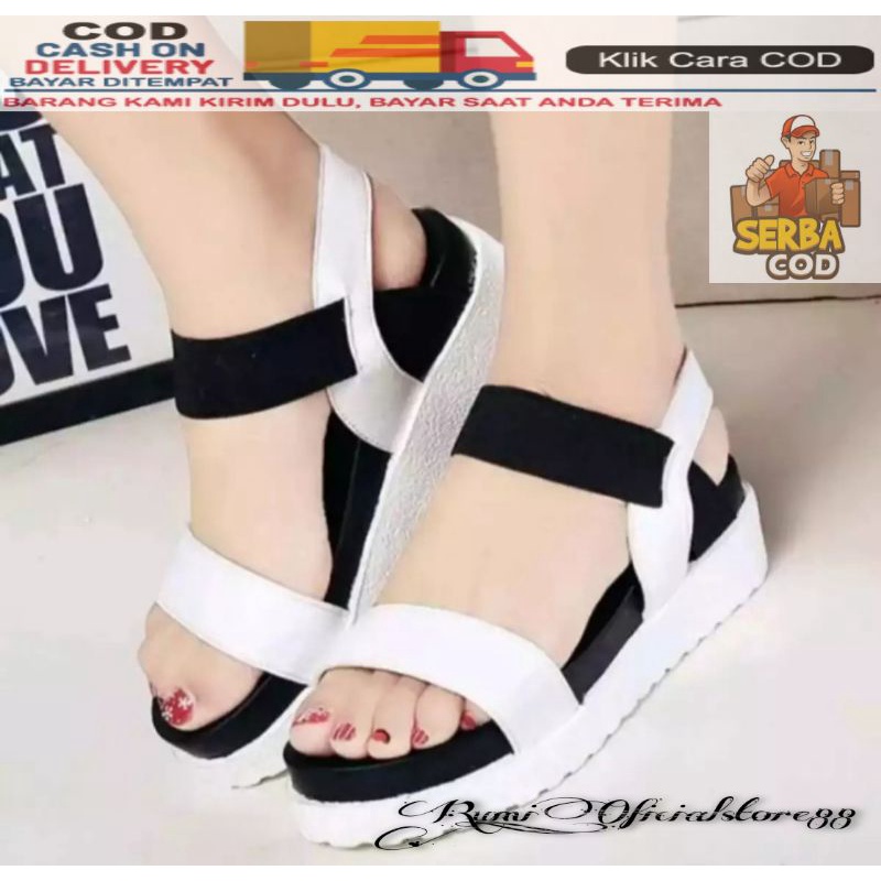 Sandal wanita tali karet fashion wanita Docmart 37-40