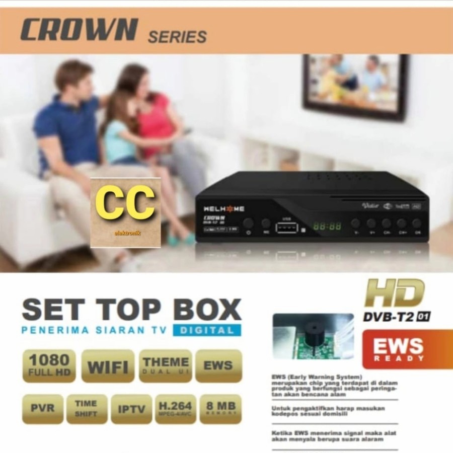 Welhome Wellhome Noise Set Top Box DVB T2 STB HD Digital Receiver