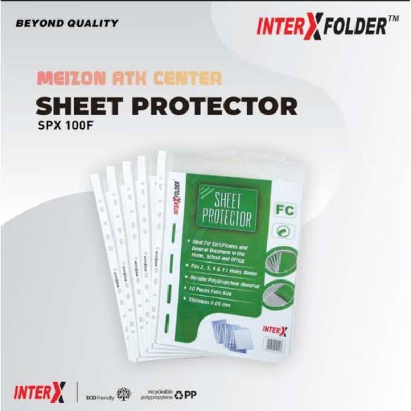 

SHEET PROTECTOR INTER X FOLIO
