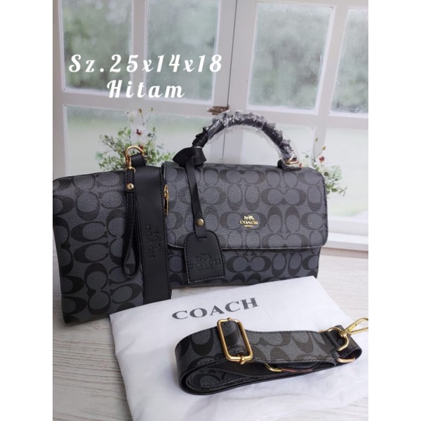 Tas Wanita Top Handle Cluny Size 25 Bahan Kulit Waterproof