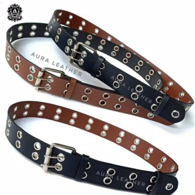 BISA COD RING BELT KOREA GRUNGE DOUBLE EYELET