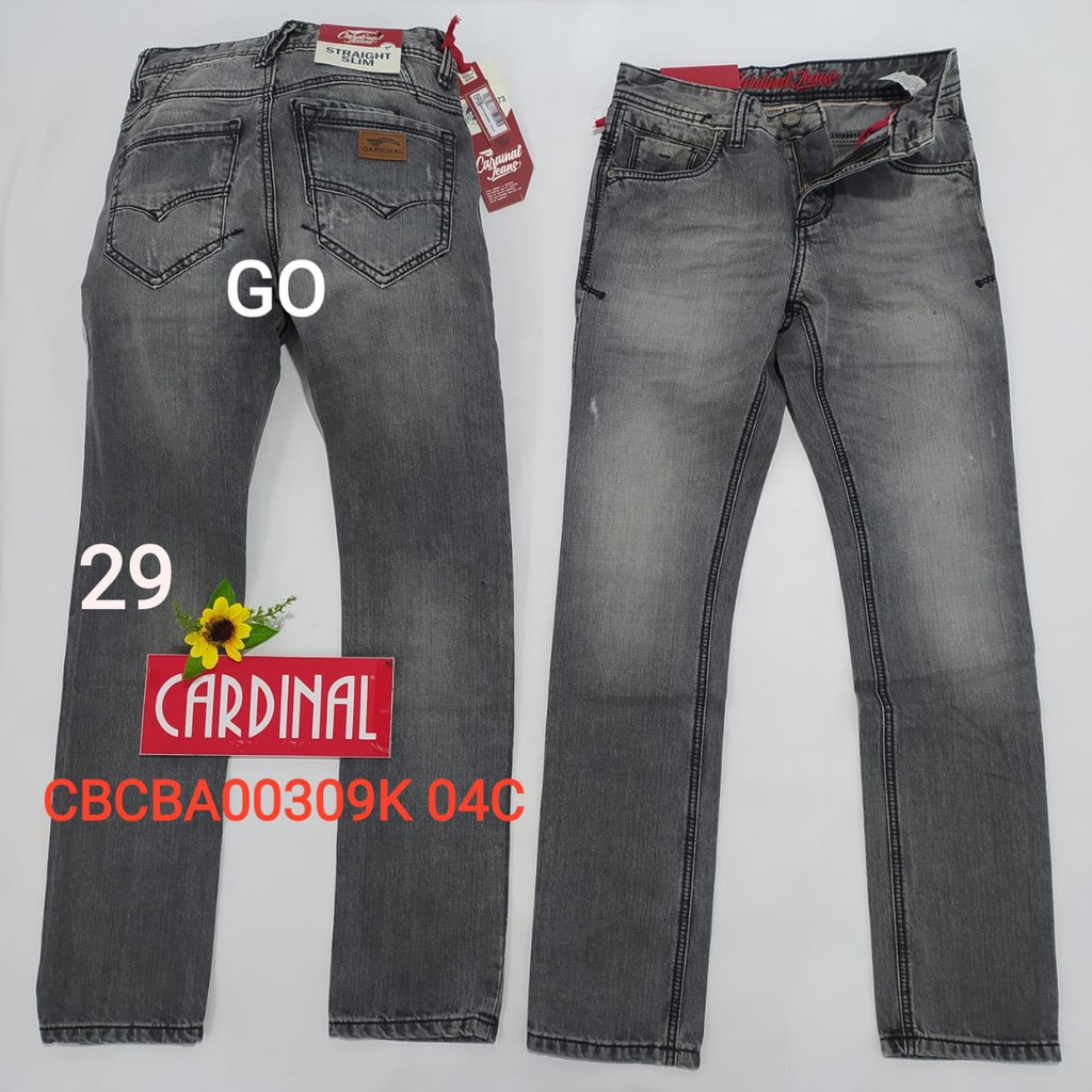 bb 29 B CARDINAL CBCBA Celana Panjang Jeans Reguler Fit Slim Fit Straight Slim Bawahan Laki-Laki