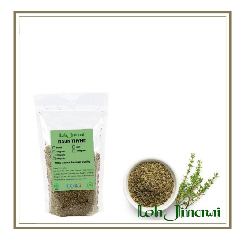 

Daun thyme kering 50 gram dried thyme leaves