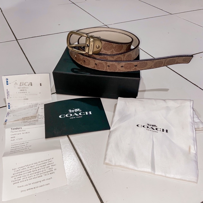 BELT COACH ORIGINAL BUTIK KONTER / GESPER COACH