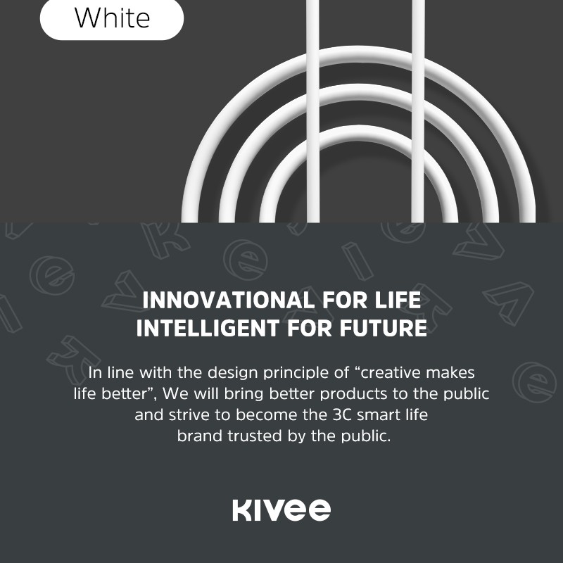 Kivee Kabel Data Android Type-C USB Fast Charging White Samsung Xiaomi Vivo Oppo 2.1A
