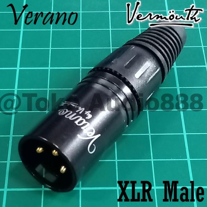 Jack Xlr Canon Male Vermouth Verano Gold Plated Termurah