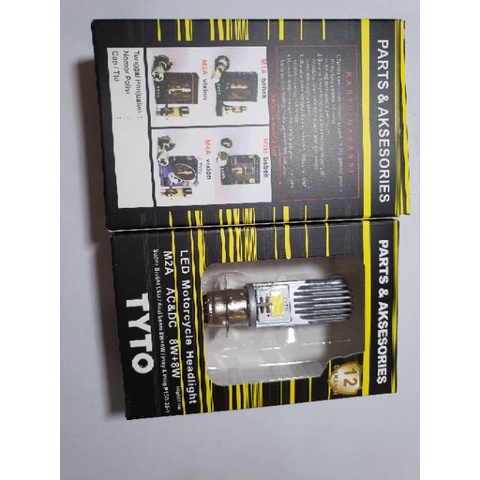 bohlam Lampu Motor Depan led Tyto H6 M2B Cree Original Ac Dc 8 Watt H6 Mio Beat Wave Vario Absolut Mx Dll UNIVERSAL-2