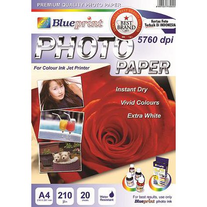 

Ready Oke] Blueprint Bp-Gpa4210 / Bp-Gpa4190 : Photo Paper A4 (Mawar)