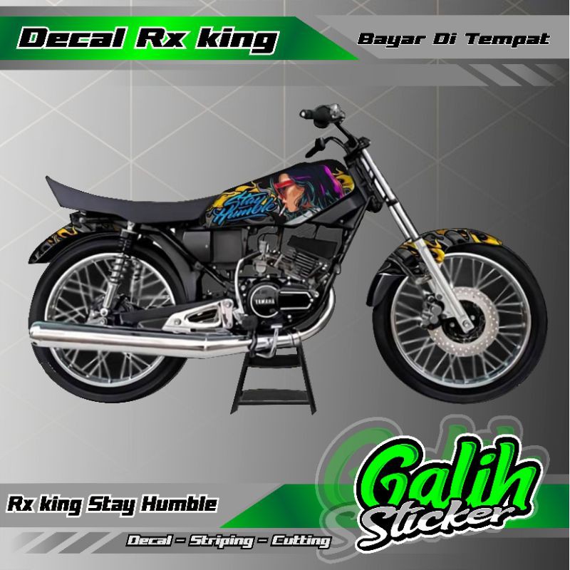 Decal Sticker Rx king custom Terlaris