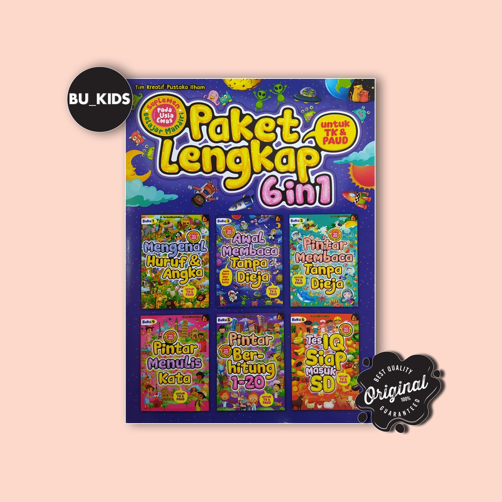 BUKU ANAK TK & PAUD ; PAKET LENGKAP 6IN1 UNTUK TK & PAUD ...