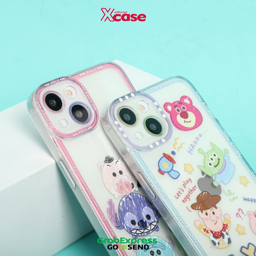 Clear Soft Case Cartoon 2 Motif Tsum Tsum and Toy Story Full Lenscover For iPhone 7 8 SE 7+ 8+ X XR XS 11 12 13 Mini Pro Max