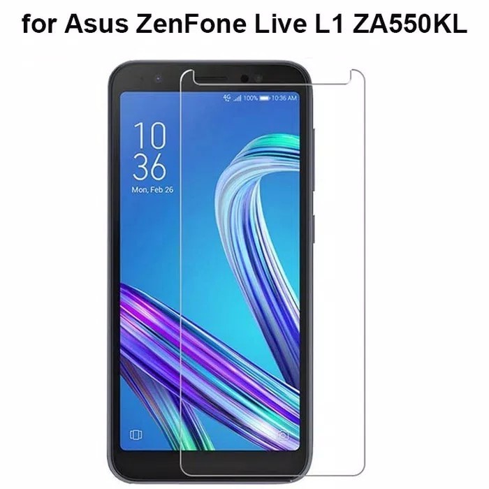 TEMPERED GLASS ASUS ZENFONE LIVE L1 ZA550KL 2018 ANTI GORES KACA FULL LEM BENING